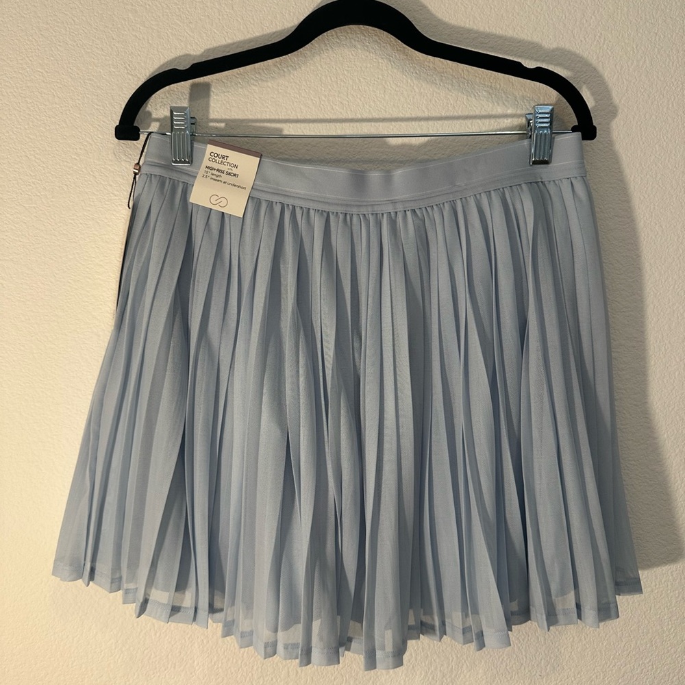 CALIA by Carrie Underwood Light Blue Pleated Tennis Skort - Picture 5 of 8